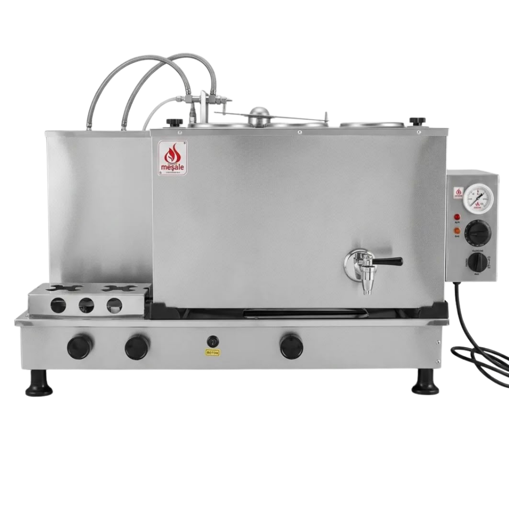 İnox Üçlü Çay Kazanı (Turbo Max.)